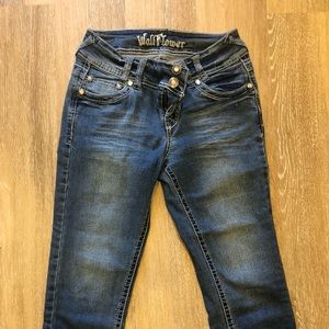 Wallflower Embellished Crop Jeans